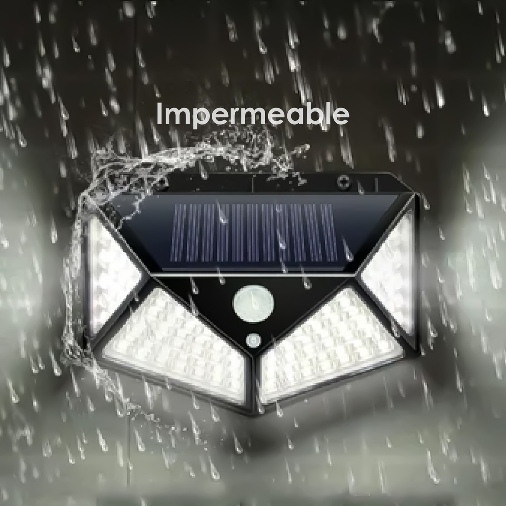 Lámpara solar 100 leds