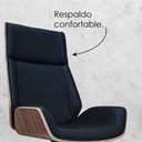 Silla para oficina respaldo café   MR-04A