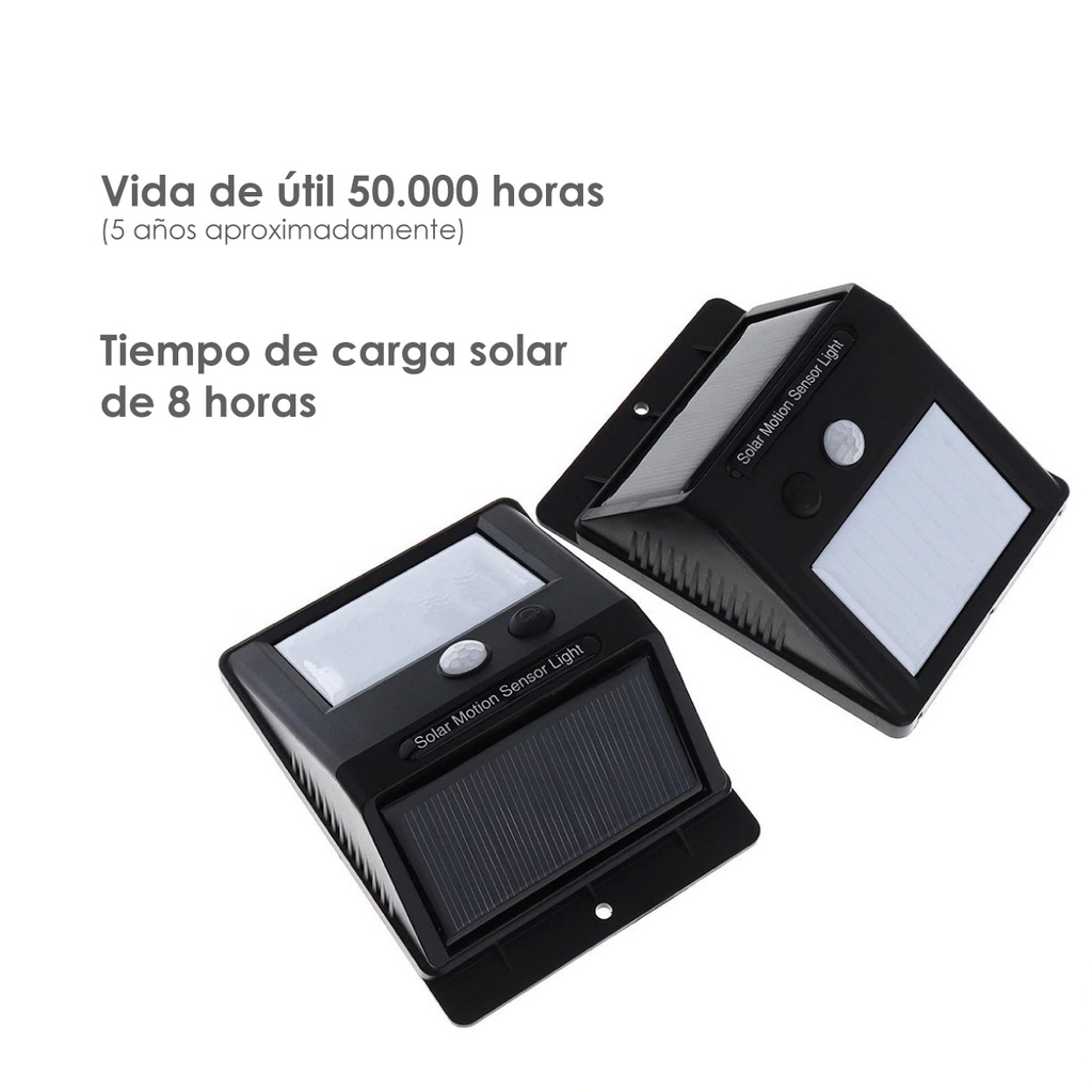 Lámpara solar panel integrado 30 leds 30