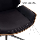 Silla para oficina respaldo café   MR-04A