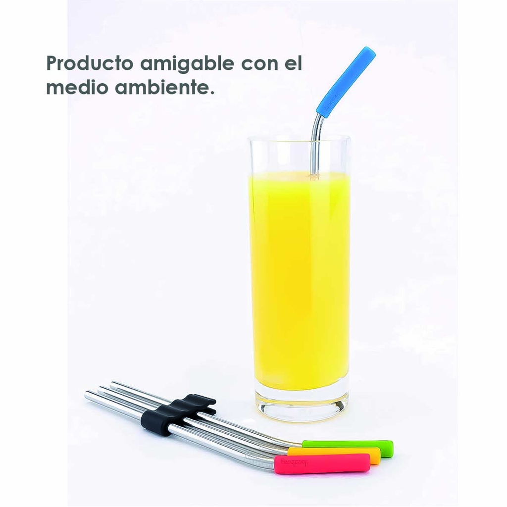 Popotes con silicona