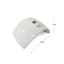 Lámpara de uñas mediana sun 9x 24 w blanca