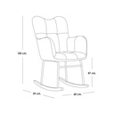 Silla mecedora london/GrisC