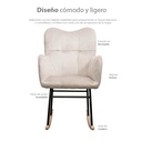Silla mecedora london/GrisC