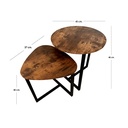 Juego de Mesa de Centro Café