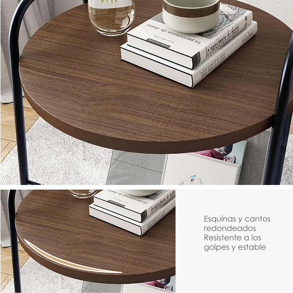 Mesa Auxiliar Moderna con revistero