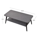 Mesa de Centro Minimalista Rectangular Gris