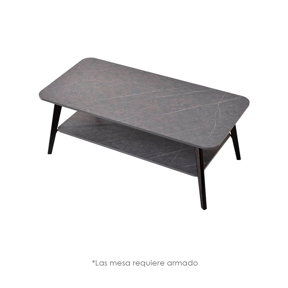 Mesa de Centro Minimalista Rectangular Gris