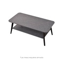 Mesa de Centro Minimalista Rectangular Gris