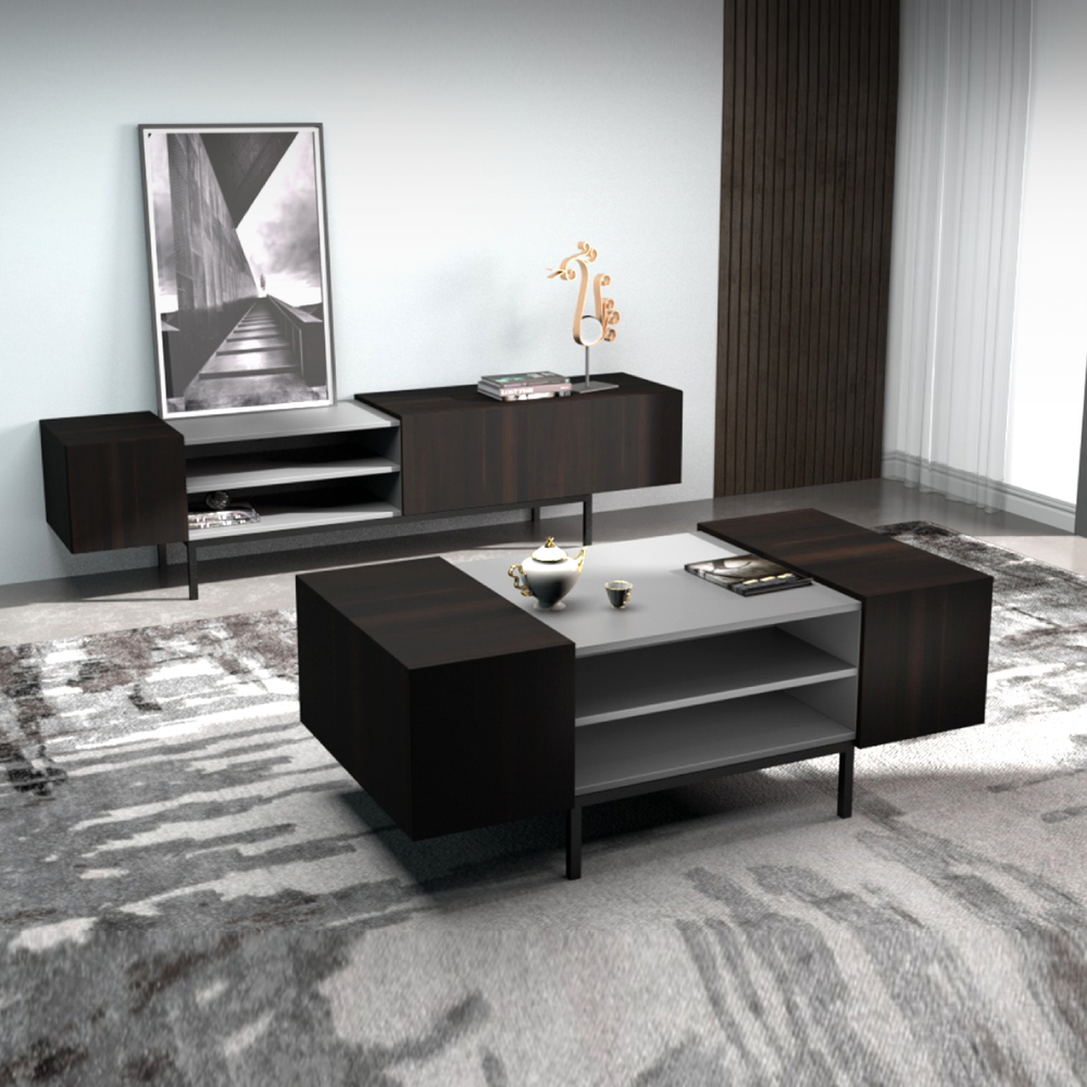 Mesa de centro italiana gris