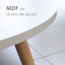 Mesa de centro ovalada 2 niveles