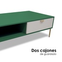Mesa de centro pop/verde 1