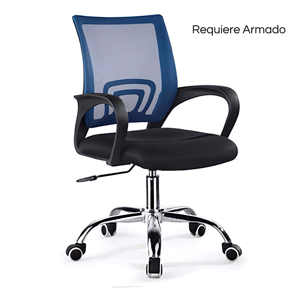Silla para oficina ergonómica Azul
