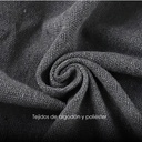 Silla colgante de algodón con cojín para exteriores e Interiores Gris Claro