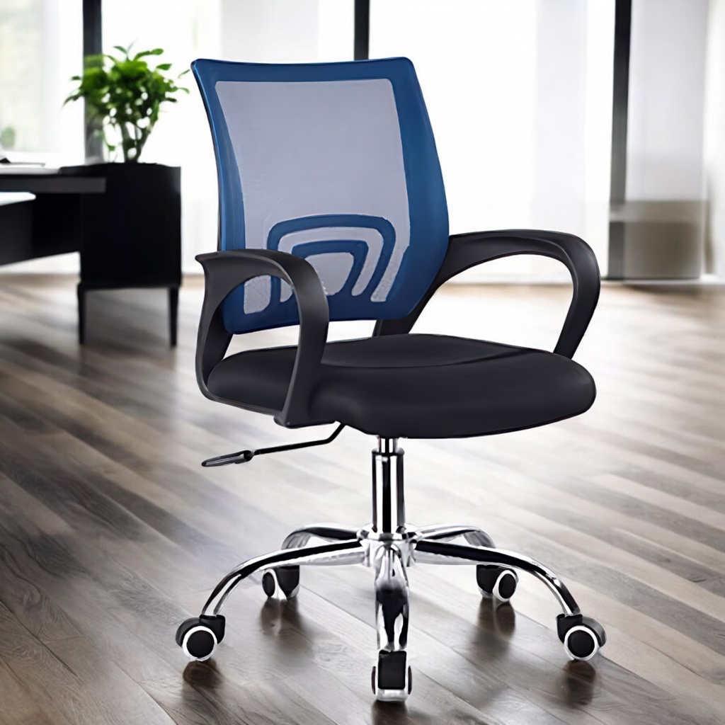 Silla para oficina ergonómica Azul