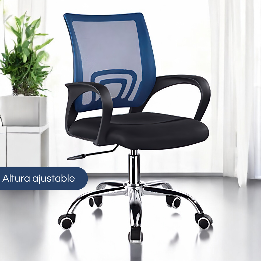 Silla para oficina ergonómica Azul