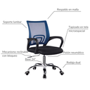 Silla para oficina ergonómica Azul