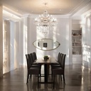 Lámpara candil de cristal candelabro 12 6 focos