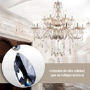 Lámpara candil de cristal candelabro 12 6 focos