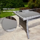 Sala Comedor para jardín Esquinera Ilios Innova color Gris