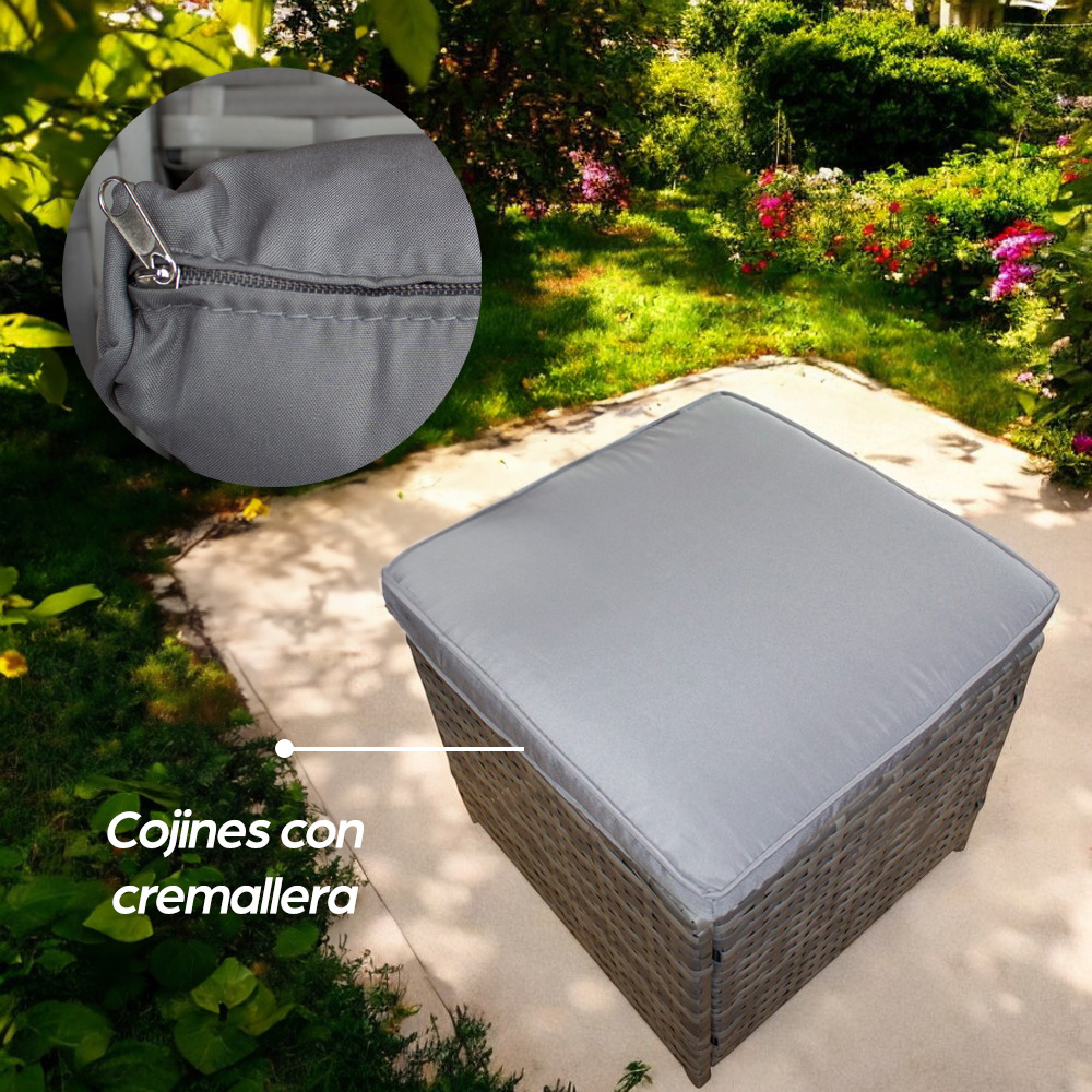 Sala Comedor para jardín Esquinera Ilios Innova color Gris