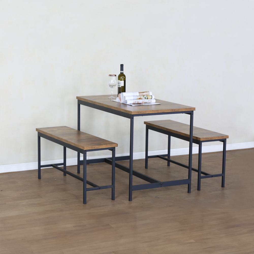 Juego de comedor 3 piezas con banca