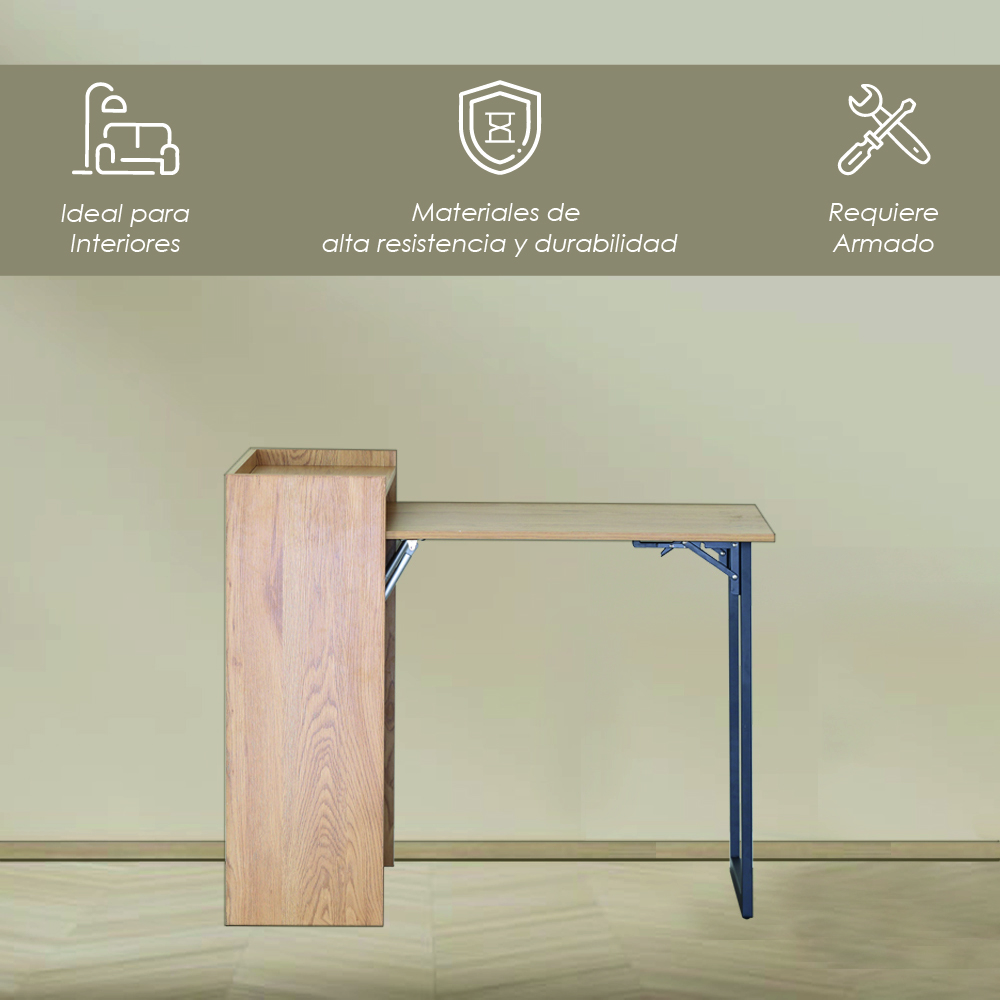 Escritorio Plegable con estante