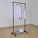 Perchero de ropa multifuncional sencillo Negro