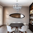 Lámpara candil de cristal candelabro 6 focos