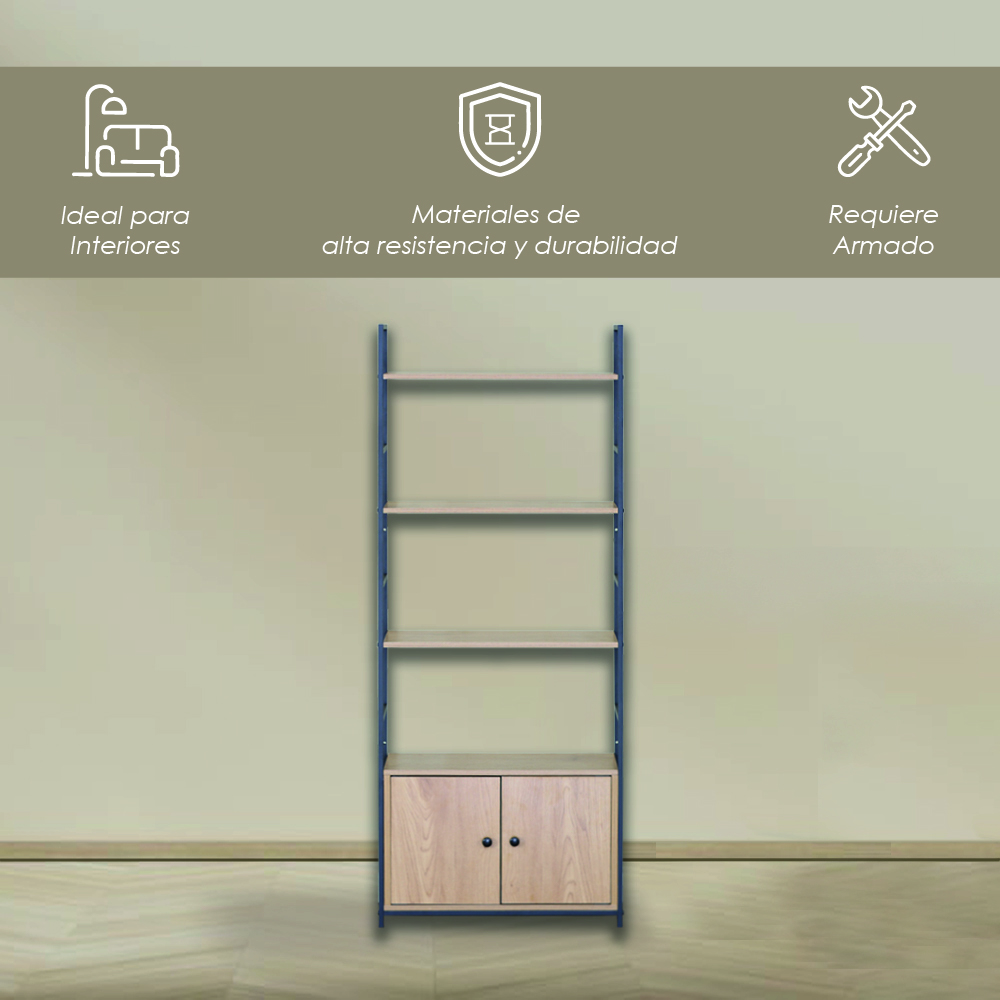 Librero organizador Tokio color maple