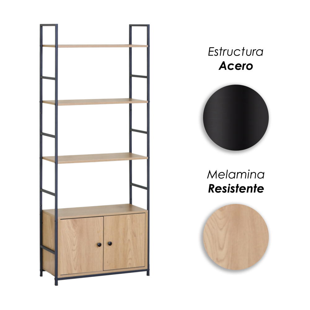 Librero organizador Tokio color maple