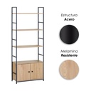Librero organizador Tokio color maple
