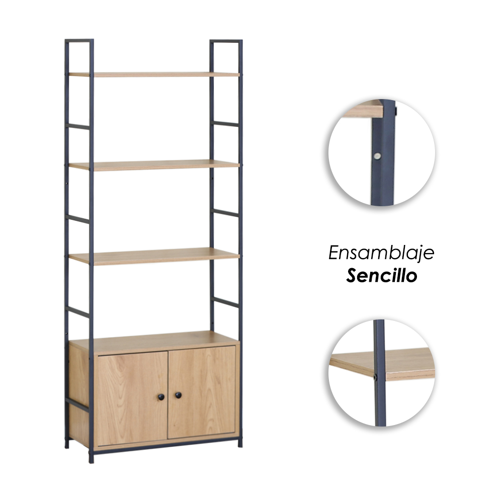 Librero organizador Tokio color maple