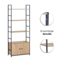 Librero organizador Tokio color maple