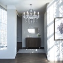 Lámpara candil de cristal candelabro 6 focos