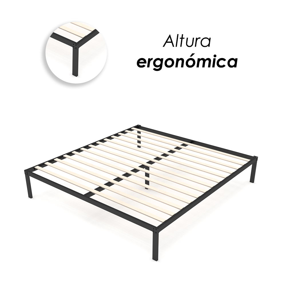 Base de Cama-Ind de Madera King
