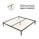 Base de Cama-Ind de Madera King