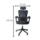 Silla Para Oficina Ergonomica con Soporte Lumbar Negro
