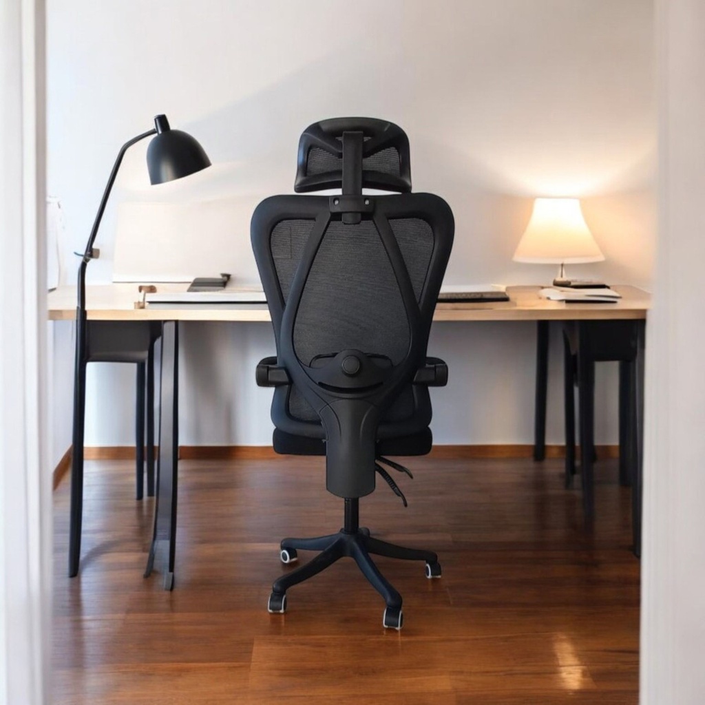 Silla Para Oficina Ergonomica con Soporte Lumbar Negro
