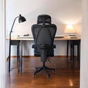Silla Para Oficina Ergonomica con Soporte Lumbar Negro