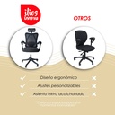 Silla Para Oficina Ergonomica con Soporte Lumbar Negro
