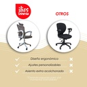 Silla Para Oficina Ergonómica con Soporte Lumbar Blanca