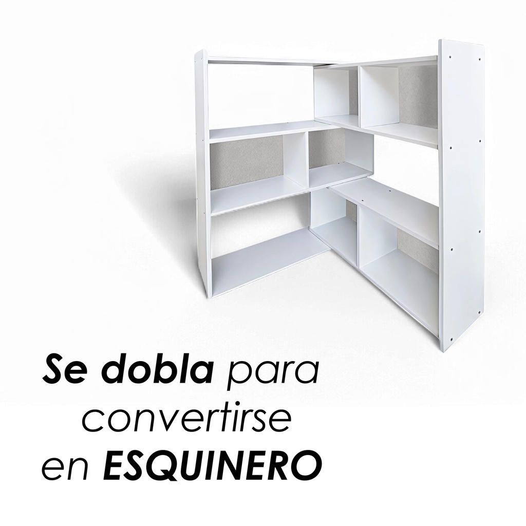 Librero organizador Ilios Innova Retráctil Blanco
