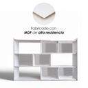 Librero organizador Ilios Innova Retráctil Blanco