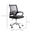 Silla para oficina ergonómica Negra