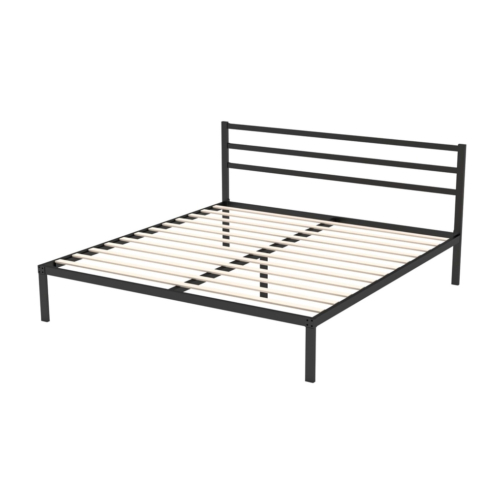 Base con Cabecera Cama-Ind de Madera King