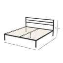 Base con Cabecera Cama-Ind de Madera King