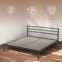 Base con Cabecera Cama-Ind de Madera King