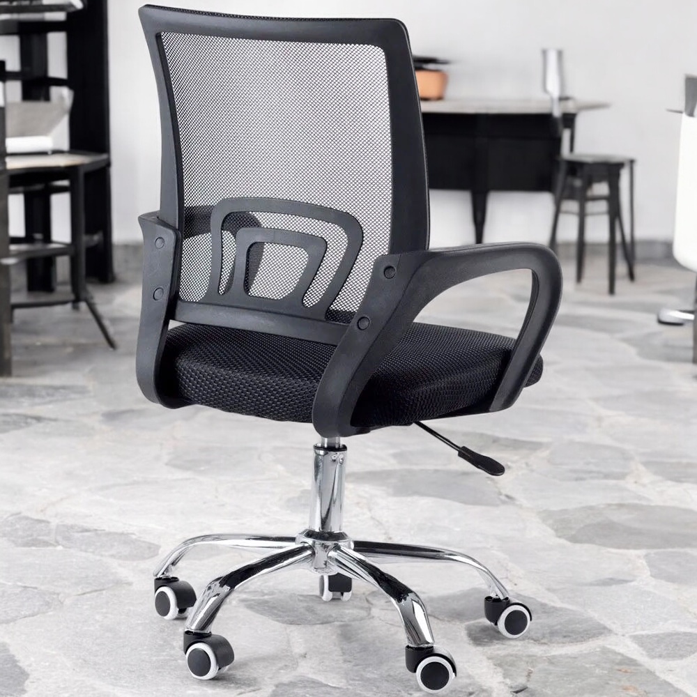 Silla para oficina ergonómica Negra