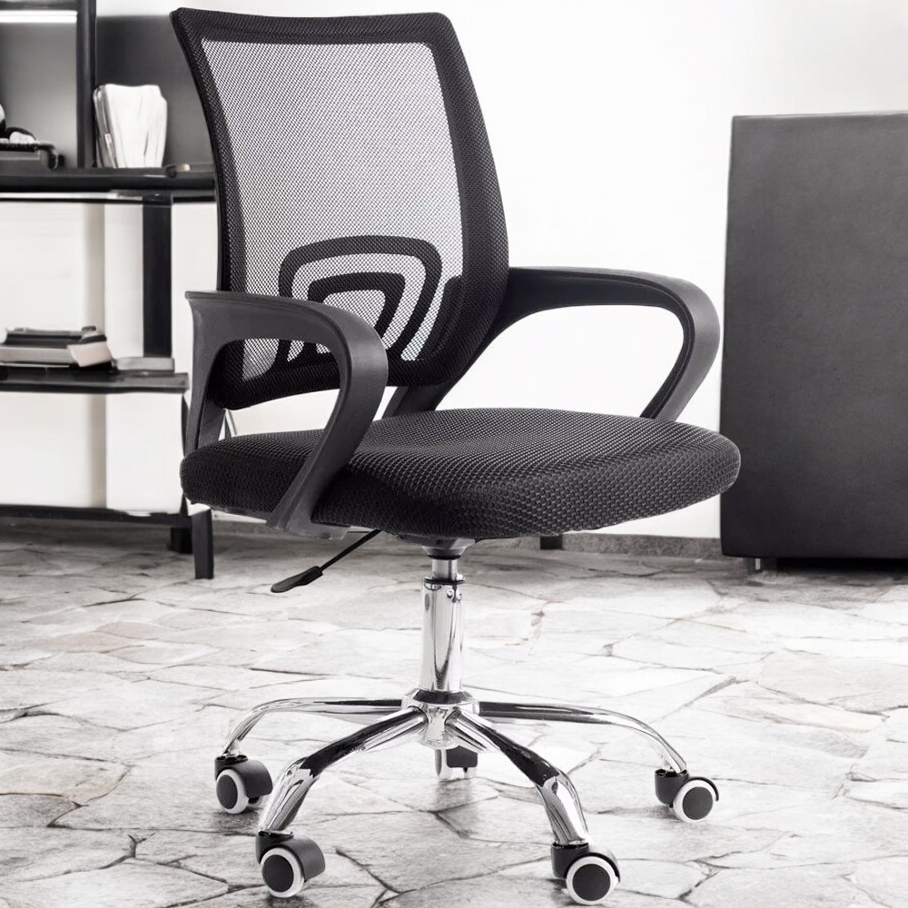Silla para oficina ergonómica Negra